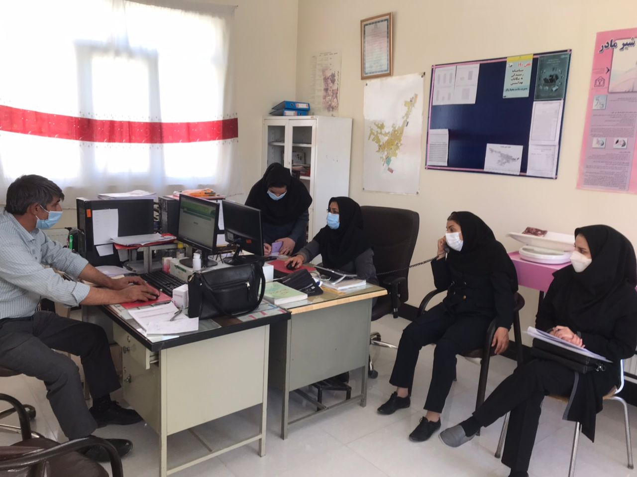 بازدید  از شهرستان شیروان ، مرکز خدمات جامع سلامت شهری روستایی زیارت  و  خانه بهداشت ضمیمه آن مورخ 7شهریور