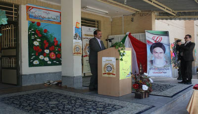 افتتاحیه هفته ملی سلامت در دبیرستان حافظیه بجنورد در مورخه اول اردیبهشت